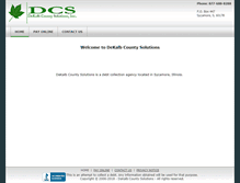 Tablet Screenshot of dekalbcountysolutions.com